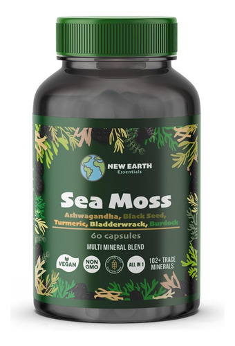 Musgo Marinho E Óleo Da Earth Organic Essentials