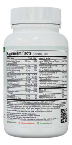 Maxi Health Complete Vitaminas Uma Vez Ao Dia Para Homens E - Imagem 2