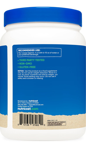 Proteína Orgânica De Nutricost Organic Powder (1 Lb) Chocola - Imagem 9