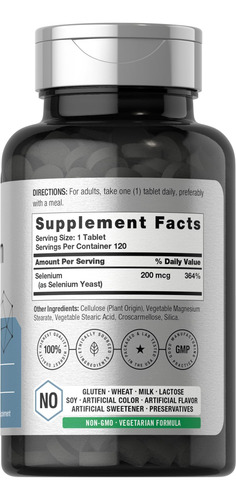Suplemento Horbäach Selênio 200mcg | 120 Comprimidos | Não-o - Imagem 2