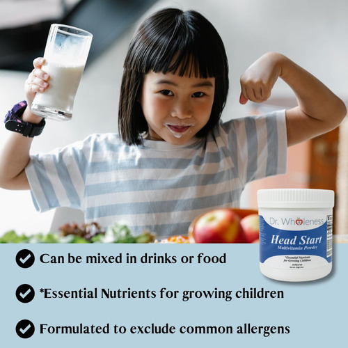 Multivitamínico Em Pó Dr. Wholeness Head Start 60 Porções - Imagem 7