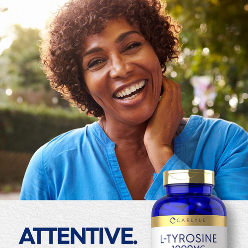 Cápsulas De Tirosina Carlyle 1000mg | 300 Cápsulas - Imagem 6