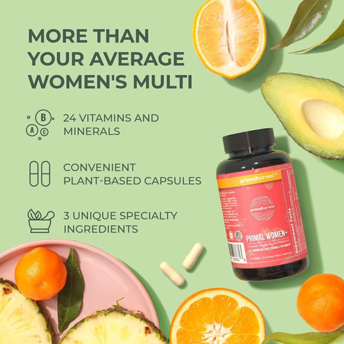Multivitamínico Primal Harvest Para Mulheres Vitamina A, Vit - Imagem 11