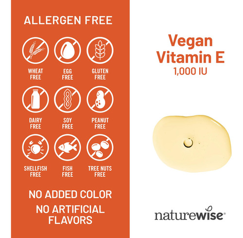 Supplement Naturewise Vitamin E 1000 Iu Softgels 120 Count - Imagem 5