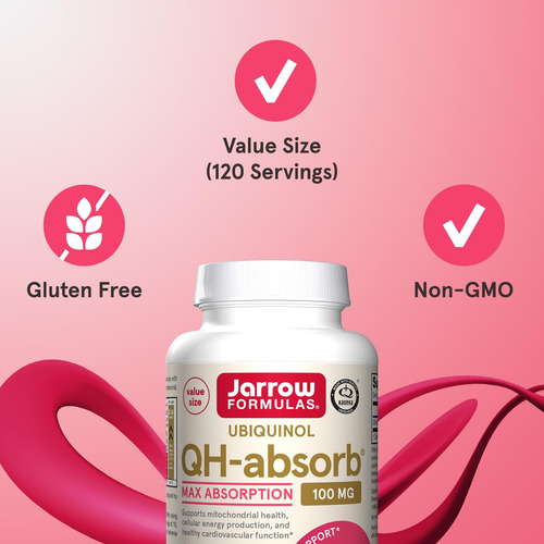 Jarrow Formulas® Qh-absorb®,100 Mg, Suplemento Alimentar De - Imagem 5