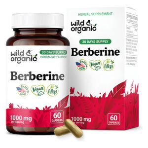 Suplemento De Berberina Orgânica Wild & Organic 1000 Mg - 60