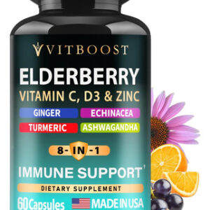 Suplemento Imunológico De Sabugueiro Vitboost 8 Em 1 - 60