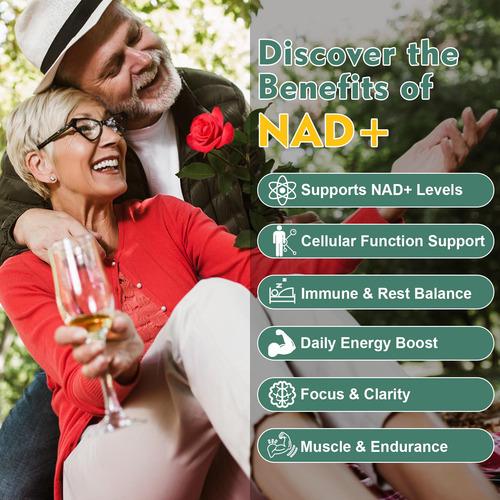 Suplemento Vitaharbor Nad+ 500 Mg Com Trans-resveratrol E Co - Imagem 3