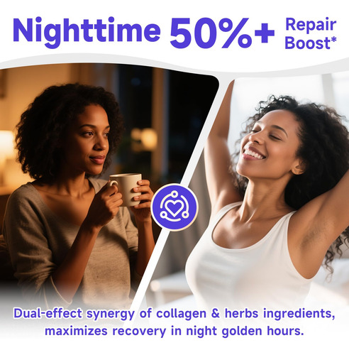 Peptídeos De Colágeno Em Pó Bbeeaauu Night Repair 450g/450ml - Imagem 3