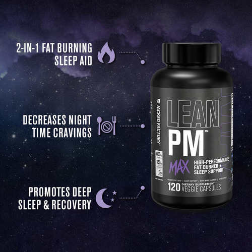 Suplemento De Perda De Peso Jacked Factory Lean Pm Max 120 C - Imagem 2