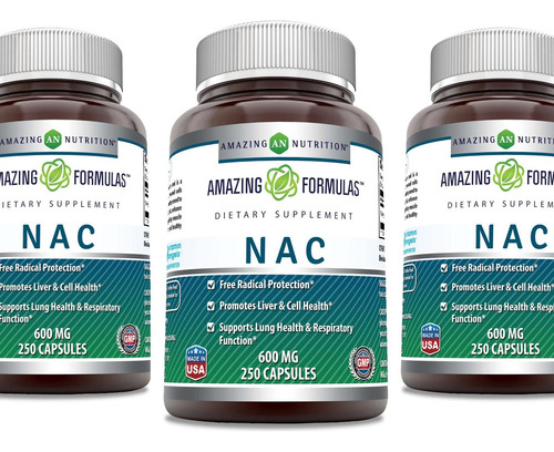 Amazing Nutrition Formulas Nac 600 Mg | Suplemento Sem Ogm