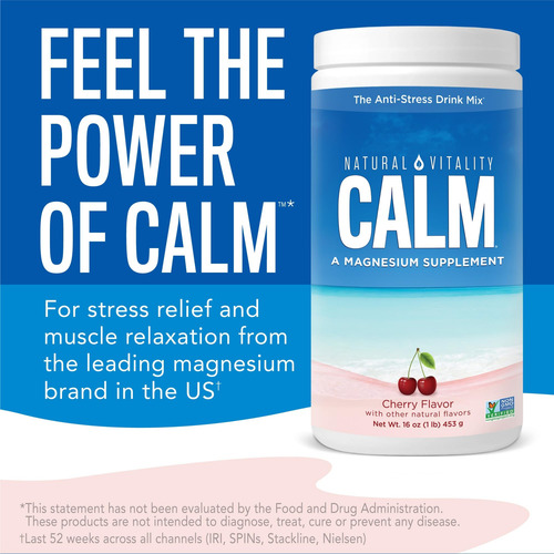 Suplemento De Magnésio Natural Vitality Calm Cherry 240 Ml - Imagem 2