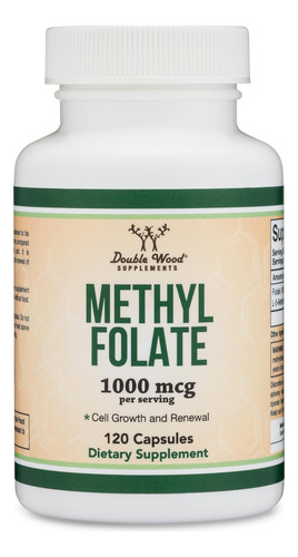 Metilfolato 1.000 Mcg, 120 Cápsulas (suplemento De Metil Fol - Imagem 4