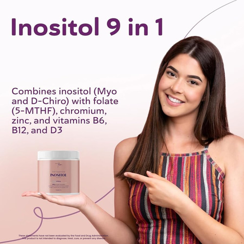 Suplemento Qsta Inositol Fem 9 Em 1 4100 Mg Para Mulheres - Imagem 3