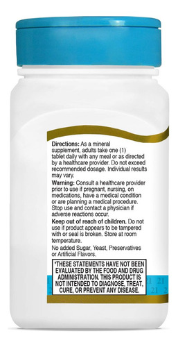 Comprimidos De Zinco Do Século 21 50 Mg (quelatados), 110 Un - Imagem 4