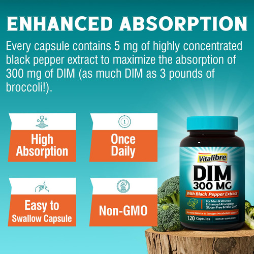 Suplemento Vitalibre Dim 300mg Com Extrato De Pimenta Preta - Imagem 9