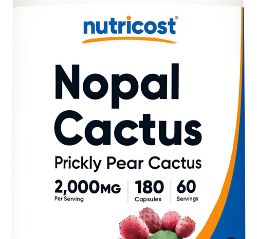 Nutricost Nopal Cactus Nutricost 2000mg 180 Cápsulas Veganas