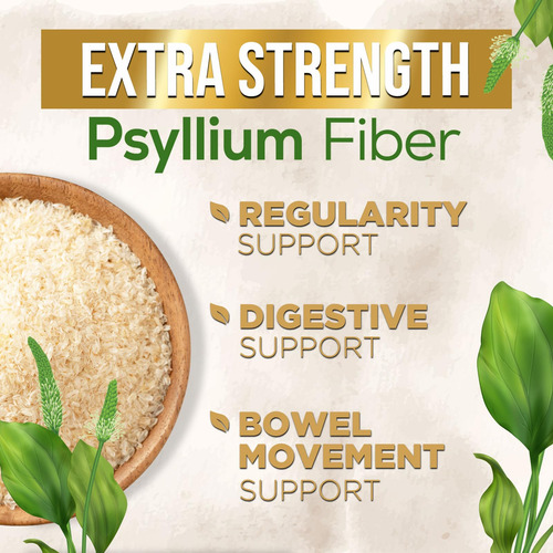 Suplemento De Fibra De Casca De Psyllium Nature"s Nutrition - Imagem 6
