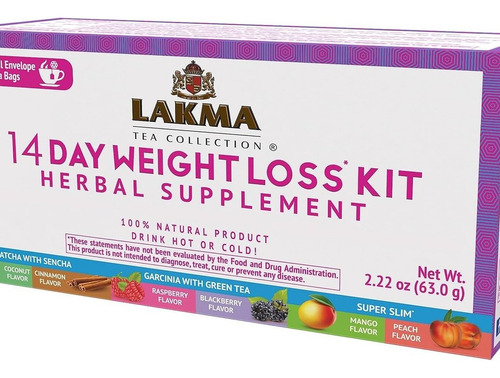 Kit Para Perda De Peso Hyleys Lakma - 42 Sachês - Imagem 4