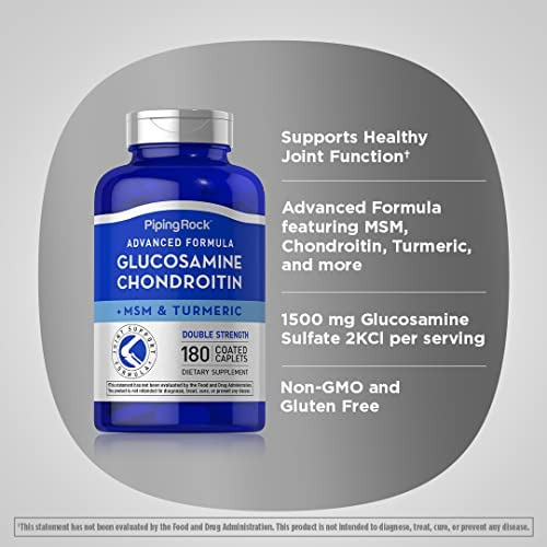 Piping Rock Advanced Dupla Força Glucosamina Condroitina Msm - Imagem 11