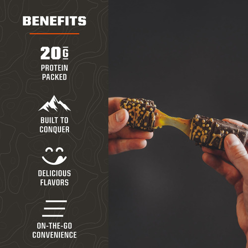 Mtn Ops Peanut Butter Bliss Bars, Alta Proteína Com Isolado - Imagem 12