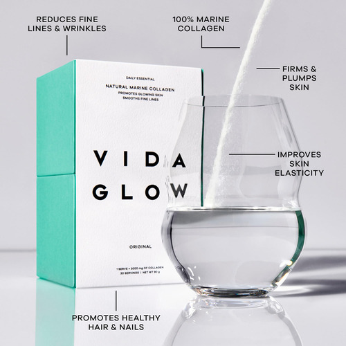Suplemento Vida Glow Marine Collagen Powder 30 Porções - Imagem 9