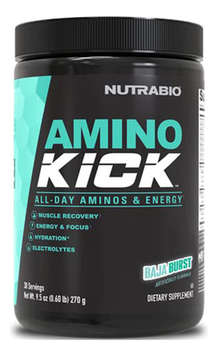 Suplemento Nutrabio Amino Kick Amino Acid Energy 30 Porções