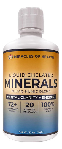 Milagre Mineral Quelado: Suplemento Líquido De Saúde