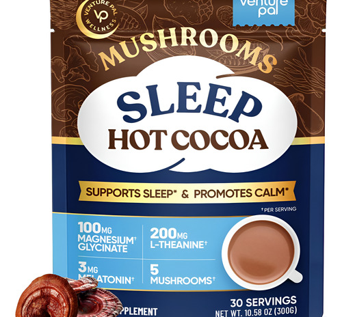 Venture Pal Cogumelo Chocolate Quente, Auxiliar Do Sono, 30
