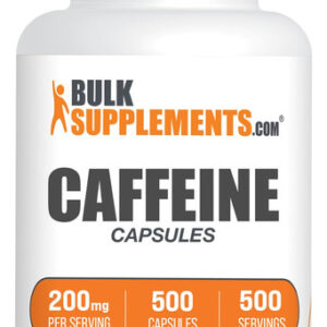Suplemento Bulksupplements.com Cafeína 200 Mg Cápsulas 500 C