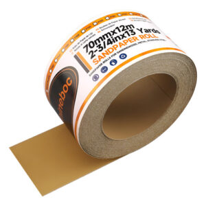 Folhas De Lixadeira Shineboc 180 Grit, Rolo De Lixa De 2,75