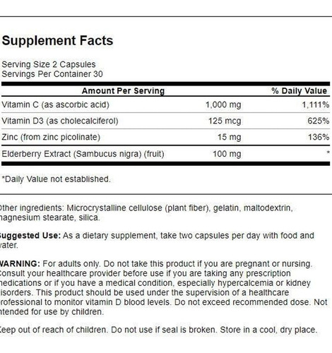 Swanson Poderosa Defesa Imunológica Com Vitamina C, Vitamina - Imagem 2