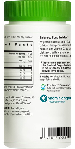 Comprimidos De Cálcio E Magnésio Rainbow Light Com Vitamina - Imagem 3
