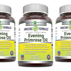 Óleo De Prímula Amazing Nutrition 1300mg, 10% Gla, 120