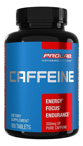 Comprimidos De Cafeína Prolab 100 Recuento