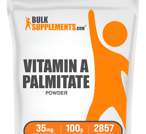 Vitamina A Em Pó De Palmitato Bulksupplements - 100g
