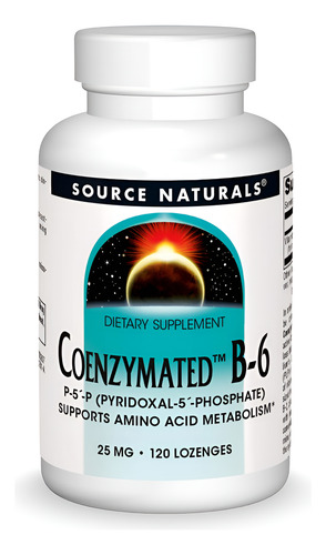 Suplemento Source Naturals Coenzymated B-6 P-5 25 Mg 120 Loz