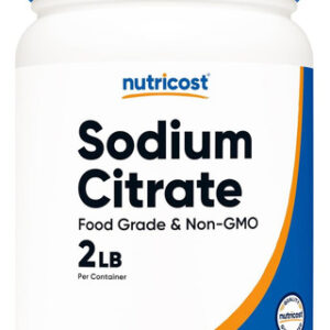 Pó De Citrato De Sódio Nutricost 2lb (32,4 Onças) - Grau Ali