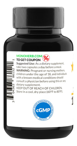 Monoherb Extrato De Cogumelo Enoki 1000 Mg - 90 Cápsulas Veg - Imagem 6