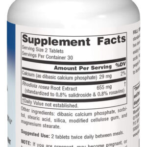 Comprimidos De Extrato De Rhodiola Da Planetary Herbals, 60