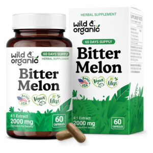 Cápsulas De Melão Amargo Selvagem E Orgânico 500 Mg Vegano