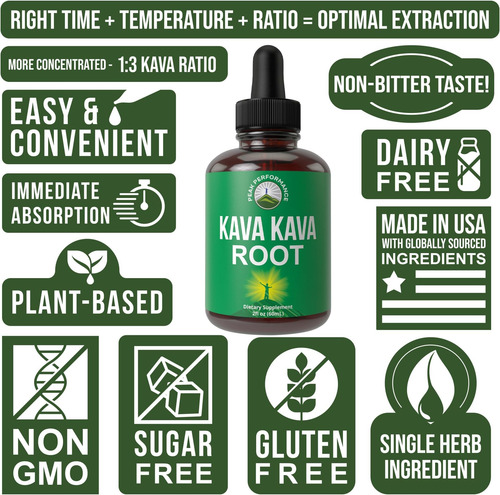 Extrato De Raiz De Kava Kava Gotas Líquidas Calmantes Mais C - Imagem 9