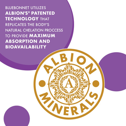 Suplemento Bluebonnet Nutrition Albion Quelated Magnesium 20 - Imagem 3