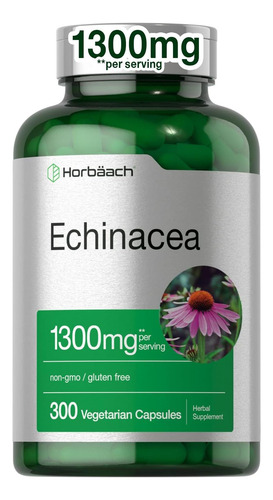 Cápsulas De Extrato De Equinácea Horbäach 1300mg | 300 Conta