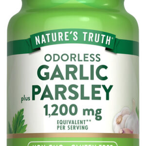 Nature&quots Truth Alho E Salsa Sem Odor 1200mg 100 Cápsulas