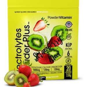 Pó De Vitaminas E Eletrólitos Sabor Morango E Kiwi Sem