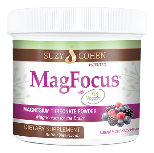 Suplemento De Magnésio Suzy Cohen Magfocus Mixed Berry 60 Se