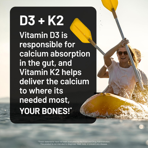 Suplemento Naturewise Vitamina D3 10.000 Ui + K2 200mcg 30 - Imagem 2