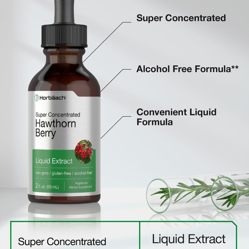 Horbäach, Extrato De Baga De Espinheiro Horbäach - 2 Fl Oz - Imagem 3