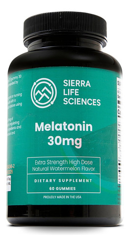 Sierra Life Sciences Gomas De Melatonina Veganas 30 Mg - Imagem 6